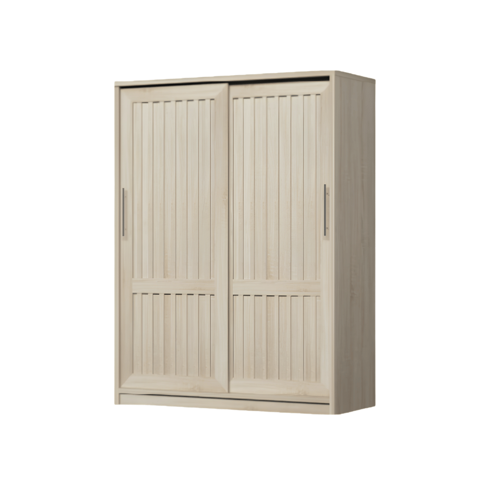 ตู้เสื้อผ้าบานเลื่อน WISDOM DESIGN FURNITURE รุ่น W15SLT 150 ซม. สีโซลิค_0